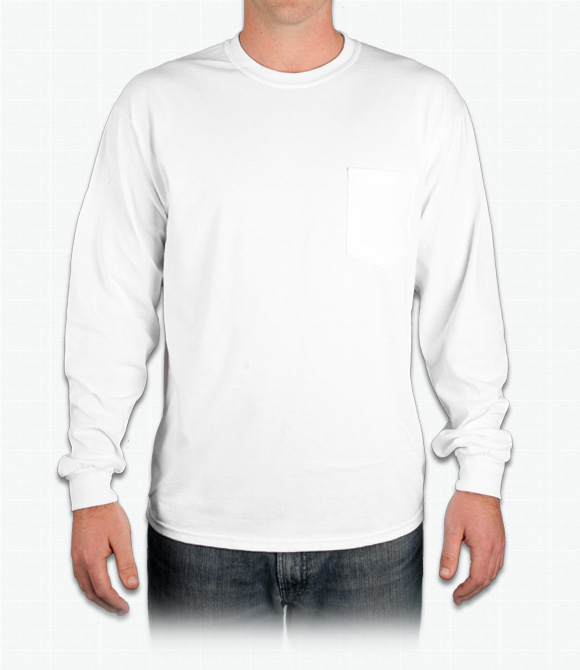 Gildan Ultra Cotton Long-Sleeve T-Shirt w/ Pocket
