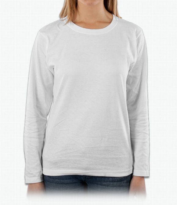 Anvil Ladies 100% Cotton Long Sleeve T-Shirt
